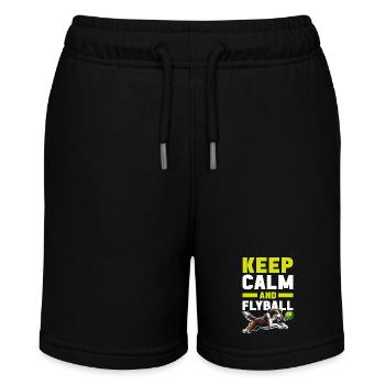 Flyball Dog Sports - Stanley/Stella MINI BOLTER Organic Teen Jogging Shorts - black - Front