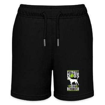 Flyball Dog Sports - Stanley/Stella MINI BOLTER Organic Teen Jogging Shorts - black - Front