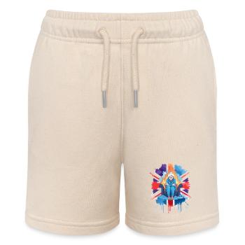 Freezing British Pensioner - Stanley/Stella MINI BOLTER Organic Teen Jogging Shorts - soft Ecru - Front