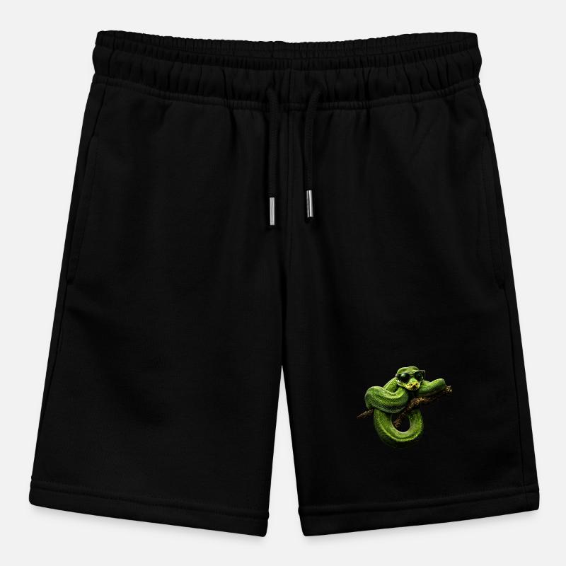 Green Tree Python Snakes Lover Terrarium Stanley/Stella MINI BOLTER Organic Teen Jogging Shorts