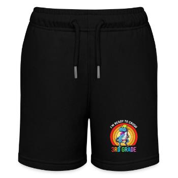 3. Klasse - Stanley/Stella Teenager Bio-Joggingshorts MINI BOLTER - Schwarz - Vorne