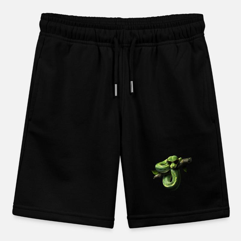 Green Tree Python Snakes Lover Terrarium Stanley/Stella MINI BOLTER Organic Teen Jogging Shorts
