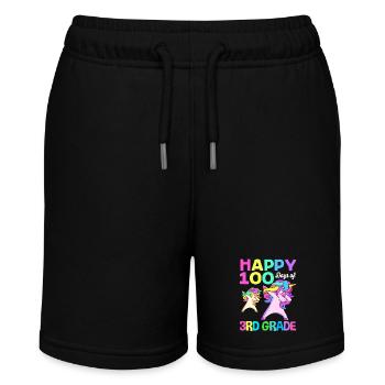 3. Klasse - Stanley/Stella Teenager Bio-Joggingshorts MINI BOLTER - Schwarz - Vorne