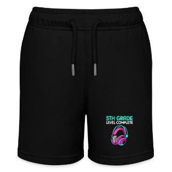 5. Klasse - Stanley/Stella Teenager Bio-Joggingshorts MINI BOLTER - Schwarz - Vorne