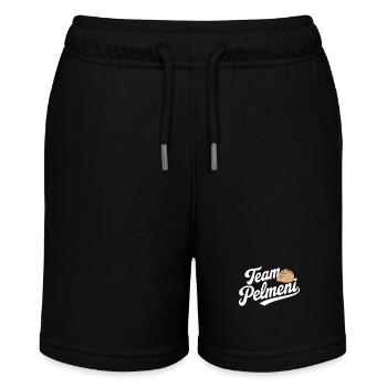 Pelmeni Russische Küche - Stanley/Stella Teenager Bio-Joggingshorts MINI BOLTER - Schwarz - Vorne
