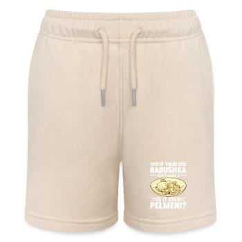 Pelmeni Russian Cuisine - Stanley/Stella MINI BOLTER Organic Teen Jogging Shorts - soft Ecru - Front