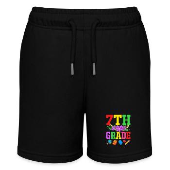 7. Klasse - Stanley/Stella Teenager Bio-Joggingshorts MINI BOLTER - Schwarz - Vorne