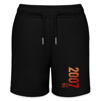 18th Birthday Boy Girls Limited Edition 2007 - Stanley/Stella MINI BOLTER Organic Teen Jogging Shorts - black - Front