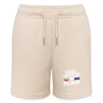 Pelmeni Russian Cuisine - Stanley/Stella MINI BOLTER Organic Teen Jogging Shorts - soft Ecru - Front