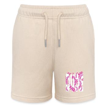 Hawaii style text Dude - Stanley/Stella MINI BOLTER Organic Teen Jogging Shorts - soft Ecru - Front