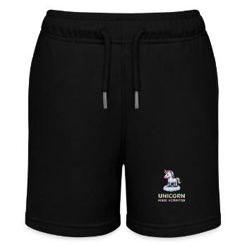 Unicorn Mode Activated - Stanley/Stella Teenager Bio-Joggingshorts MINI BOLTER - Schwarz - Vorne