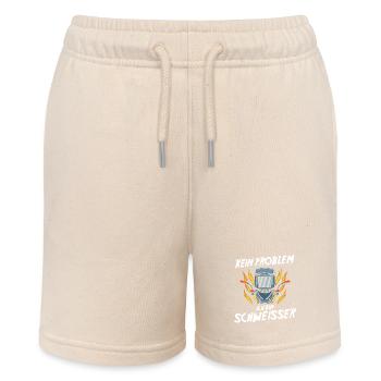 Welding Welding Workers Welder - Stanley/Stella MINI BOLTER Organic Teen Jogging Shorts - soft Ecru - Front