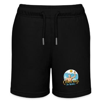 Water-polo : Je lance des balles dans les sports d’équipe nautiques - Short bio MINI BOLTER Stanley/Stella Ado - noir - Devant