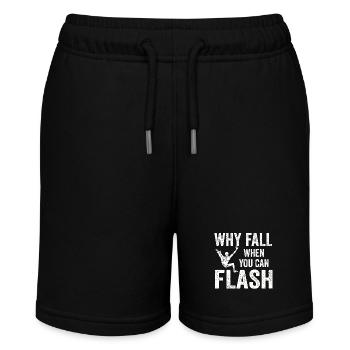 Boulderer Chalk Up Und Flash Bouldering - Stanley/Stella Teenager Bio-Joggingshorts MINI BOLTER - Schwarz - Vorne