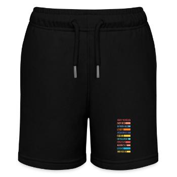 Motivational Words Typography Design Motivational - Stanley/Stella MINI BOLTER Organic Teen Jogging Shorts - black - Front