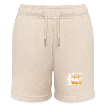Industriekletterer Tower Climber Industrieklettern - Stanley/Stella Teenager Bio-Joggingshorts MINI BOLTER - Natur - Vorne
