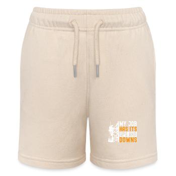 Industriekletterer Tower Climber Industrieklettern - Stanley/Stella Teenager Bio-Joggingshorts MINI BOLTER - Natur - Vorne