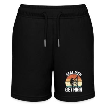 Industriekletterer Tower Climber Industrieklettern - Stanley/Stella Teenager Bio-Joggingshorts MINI BOLTER - Schwarz - Vorne