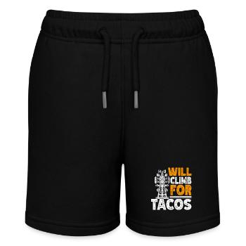 Industriekletterer Tower Climber Industrieklettern - Stanley/Stella Teenager Bio-Joggingshorts MINI BOLTER - Schwarz - Vorne