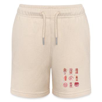 Funny Bacon - Stanley/Stella MINI BOLTER Organic Teen Jogging Shorts - soft Ecru - Front