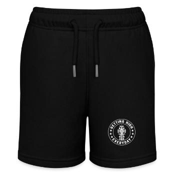 Industriekletterer Tower Climber Industrieklettern - Stanley/Stella Teenager Bio-Joggingshorts MINI BOLTER - Schwarz - Vorne