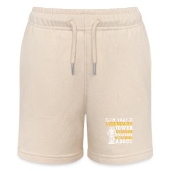 Industriekletterer Tower Climber Industrieklettern - Stanley/Stella Teenager Bio-Joggingshorts MINI BOLTER - Natur - Vorne