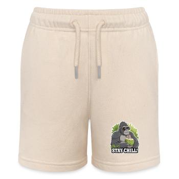 BLEIBEN SIE ENTSPANNT - Stanley/Stella Teenager Bio-Joggingshorts MINI BOLTER - Natur - Vorne