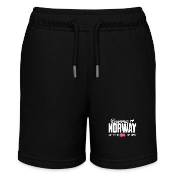 Norwegen Norway Norge Skandinavien Drammen - Stanley/Stella Teenager Bio-Joggingshorts MINI BOLTER - Schwarz - Vorne