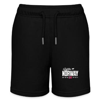 Norwegen Norway Norge Skandinavien Lofoten - Stanley/Stella Teenager Bio-Joggingshorts MINI BOLTER - Schwarz - Vorne