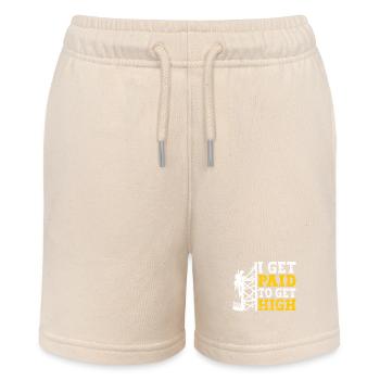 Industriekletterer Tower Climber Industrieklettern - Stanley/Stella Teenager Bio-Joggingshorts MINI BOLTER - Natur - Vorne