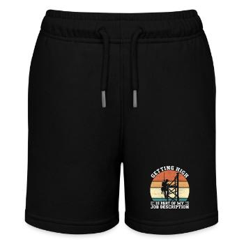 Industrial Climbers Tower Climbers Industrial Climbing - Stanley/Stella MINI BOLTER Organic Teen Jogging Shorts - black - Front