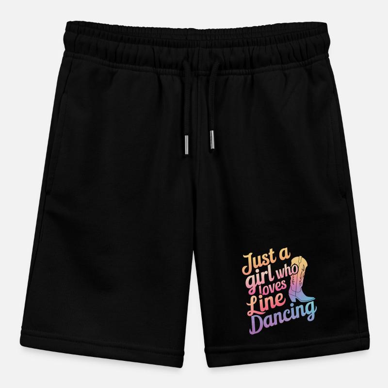 Line Dancing Tanzen Tänzer Stanley/Stella Teenager Bio-Joggingshorts MINI BOLTER