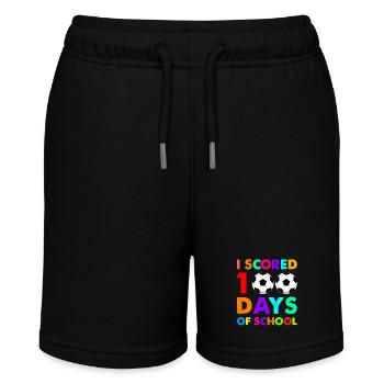 J’ai marqué 100 jours d’école - Soccer Design - Short bio MINI BOLTER Stanley/Stella Ado - noir - Devant