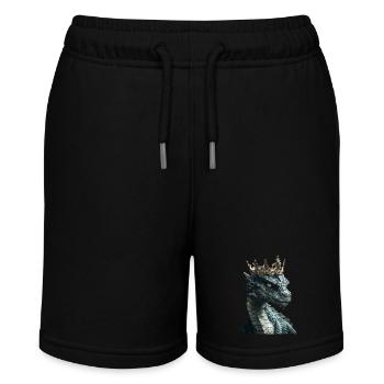 Drachen - Stanley/Stella Teenager Bio-Joggingshorts MINI BOLTER - Schwarz - Vorne