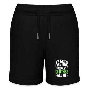 Intermittent fasting Intermittent fasting - Stanley/Stella MINI BOLTER Organic Teen Jogging Shorts - black - Front