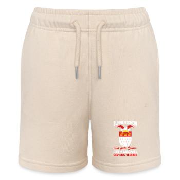 Kölle Alaaf Jecken Carnival Cologne Carnival - Stanley/Stella MINI BOLTER Organic Teen Jogging Shorts - soft Ecru - Front
