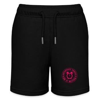 Intervallfasten Intermittierendes Fasten - Stanley/Stella Teenager Bio-Joggingshorts MINI BOLTER - Schwarz - Vorne