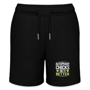 Intermittent fasting Intermittent fasting - Stanley/Stella MINI BOLTER Organic Teen Jogging Shorts - black - Front