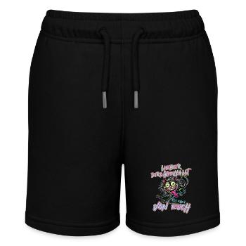 Verrückte Katze Lieber durchgeknallt als einer von - Stanley/Stella Teenager Bio-Joggingshorts MINI BOLTER - Schwarz - Vorne