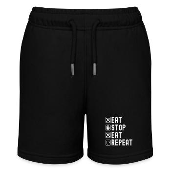 Intermittent fasting Intermittent fasting - Stanley/Stella MINI BOLTER Organic Teen Jogging Shorts - black - Front