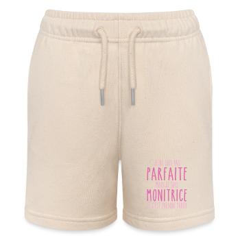Nicht perfekt, aber ich bin ein Monitor - Stanley/Stella Teenager Bio-Joggingshorts MINI BOLTER - Natur - Vorne