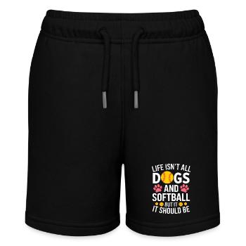 Softball Dire Chiens Drôle Softball Cadeau - Short bio MINI BOLTER Stanley/Stella Ado - noir - Devant
