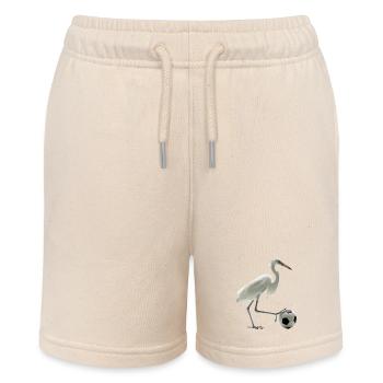 Reiher Vogel - Stanley/Stella Teenager Bio-Joggingshorts MINI BOLTER - Natur - Vorne