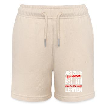 Abi 2025 Gymnasium Graduation Gift Abitur 2025 - Stanley/Stella MINI BOLTER Organic Teen Jogging Shorts - soft Ecru - Front