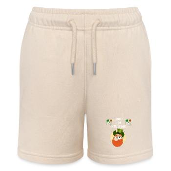 Kiss Me Im Irish - Stanley/Stella MINI BOLTER Organic Teen Jogging Shorts - soft Ecru - Front