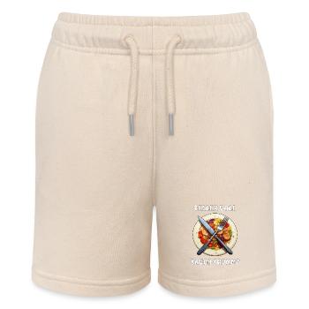Speiseteller TELLER VOLL BAUCH BRUMMT - Stanley/Stella Teenager Bio-Joggingshorts MINI BOLTER - Natur - Vorne