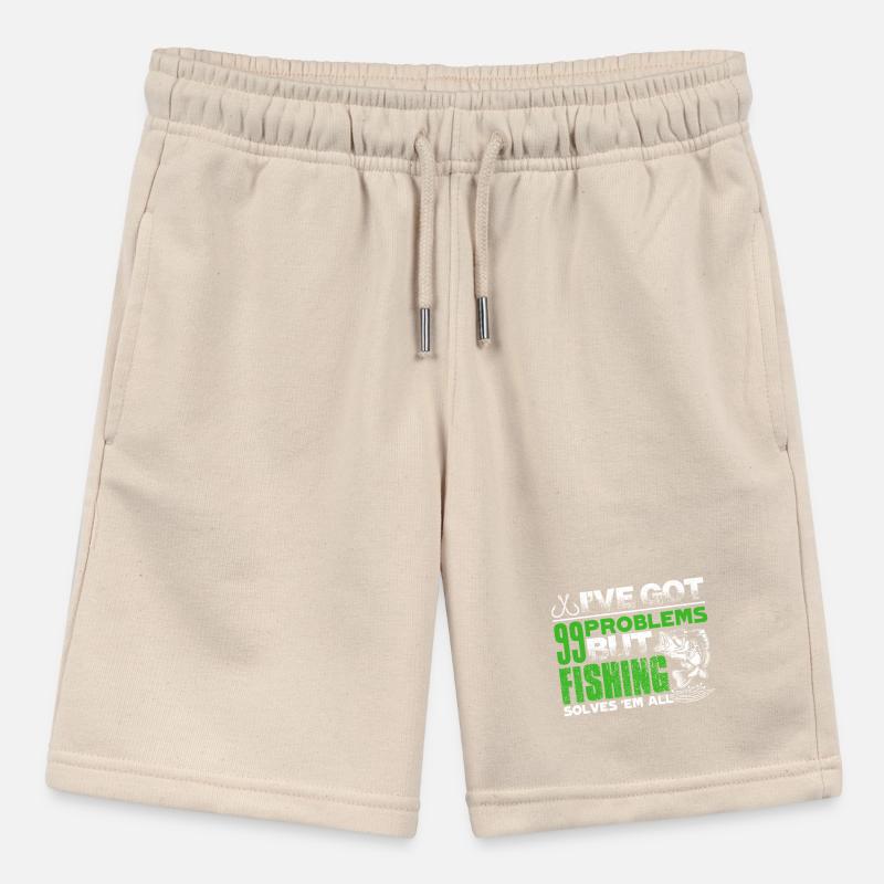 Fishing Solves All Problems Stanley/Stella MINI BOLTER Organic Teen Jogging Shorts