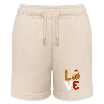 Chickens Hen - Stanley/Stella MINI BOLTER Organic Teen Jogging Shorts - soft Ecru - Front