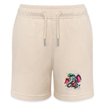 Lieber durchgeknallt als einer von euch – Elefant - Stanley/Stella Teenager Bio-Joggingshorts MINI BOLTER - Natur - Vorne