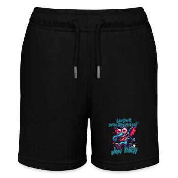 Lieber durchgeknallt als einer von euch – Elefant - Stanley/Stella Teenager Bio-Joggingshorts MINI BOLTER - Schwarz - Vorne